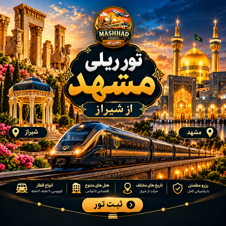 تور ریلی مشهد از شیراز